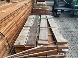 Ca. 98x Angelim Pedra Beschoeiingsplanken, 20x200mm, lengte 31/200cm,